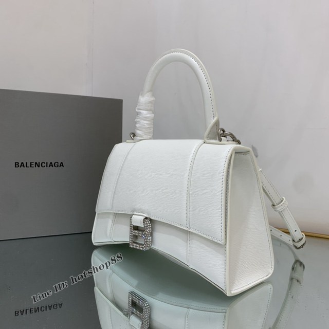 Balenciaga專櫃爆款手搓紋鑽扣S號手提包 巴黎世家Hourglass沙漏包 fyj1900